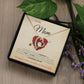Gift for Mom Forever Love Necklace | Gift from Son, Gift from Daughter, Mom Gift