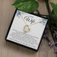 To My Wife Forever Love Necklace | Unique Gift for Wife from Husband, Perfect Gift for Wife